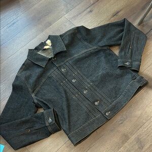 Old Navy Genuine Denim Stylish Black Jacket ! Large